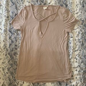 White Crow small long soft cotton T shirt